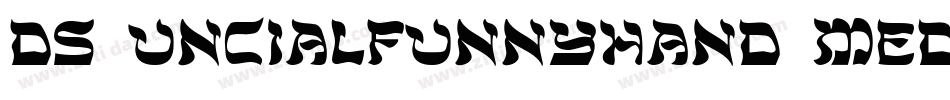 DS UncialFunnyHand Medium字体转换